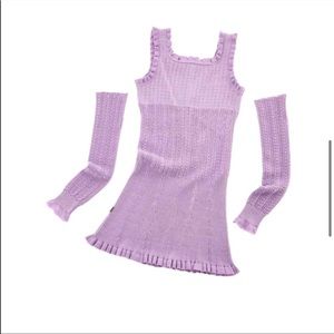 Unsold Unworn 2022 Marc Jacob’s Heaven Pontelle Mini Dress w/ Arm Warmers & Tag